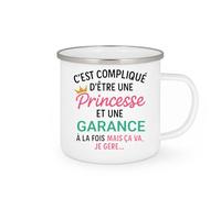 quotedazur - Mug Humour C'est Compliqué D'être Une Garance Et Princesse Idée Cadeau Prénom Anniversaire