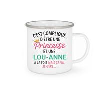 quotedazur - Mug Humour C'est Compliqué D'être Une Lou-anne Et Une Princesse - Idée Cadeau Prénom $women Anniversaire