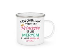 quotedazur - Mug Humour C'est Compliqué D'être Une Meryem Et Princesse Idée Cadeau Prénom Anniversaire