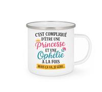 quotedazur - Mug Humour C'est Compliqué D'être Une Princesse Et Ophelie À La Fois, Mais Je Gère Idée Cadeau Originale Tasse Pour Femme