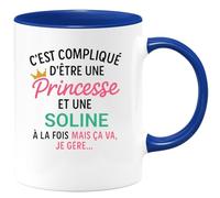 quotedazur - Mug Humour C'est Compliqué D'être Une Soline Et Une Princesse - Idée Cadeau Prénom $women Anniversaire