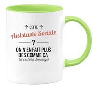 quotedazur - Mug Humour Cette Assistante sociale ? On n'en fait plus des comme ça (et c'est bien dommage) - Cadeau Assistante sociale Femme