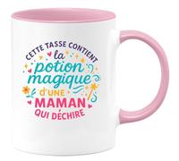quotedazur - Mug Humour Cette tasse contient la potion magique d'une maman qui déchire - Cadeau Maman Femme