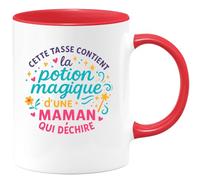 quotedazur - Mug Humour Cette tasse contient la potion magique d'une maman qui déchire - Cadeau Maman Femme