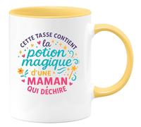 quotedazur - Mug Humour Cette tasse contient la potion magique d'une maman qui déchire - Cadeau Maman Femme
