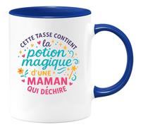 quotedazur - Mug Humour Cette tasse contient la potion magique d'une maman qui déchire - Cadeau Maman Femme