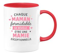 quotedazur - Mug Humour Chaque Maman Formidable Devient Une Mamie Exceptionnelle Et Unique Cadeau Parfait Tasse Originale Pour