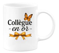 quotedazur - Mug Humour Collègue En Or Tasse Cadeau Pour Un Partenaire Exceptionnel Idéal Offrir Une Unique À Spécial