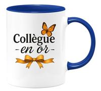 quotedazur - Mug Humour Collègue En Or Tasse Cadeau Pour Un Partenaire Exceptionnel Idéal Offrir Une Unique À Spécial