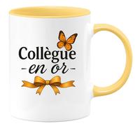 quotedazur - Mug Humour Collègue En Or Tasse Cadeau Pour Un Partenaire Exceptionnel Idéal Offrir Une Unique À Spécial