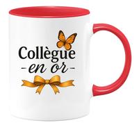quotedazur - Mug Humour Collègue En Or Tasse Cadeau Pour Un Partenaire Exceptionnel Idéal Offrir Une Unique À Spécial