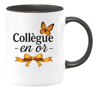 quotedazur - Mug Humour Collègue En Or Tasse Cadeau Pour Un Partenaire Exceptionnel Idéal Offrir Une Unique À Spécial