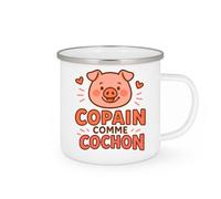 quotedazur - Mug Humour Copain Comme Cochon Cadeau Tasse Originale Pour Homme Ami Fidèle Idéal Humoristique Amitié