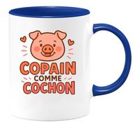 quotedazur - Mug Humour Copain Comme Cochon Cadeau Tasse Originale Pour Homme Ami Fidèle Idéal Humoristique Amitié