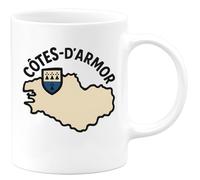 quotedazur - Mug Humour Côtes-d'armor Du Département Breton Pour Amateurs De Bretagne Et Patrimoine Local Idée Cadeau Originale Tasse Région