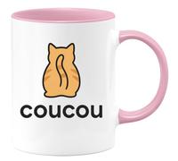 quotedazur - Mug Humour Coucou. Idéal Cadeau Avec Tasse Originale Et Design Charmant
