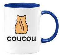 quotedazur - Mug Humour Coucou. Idéal Cadeau Avec Tasse Originale Et Design Charmant