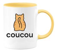 quotedazur - Mug Humour Coucou. Idéal Cadeau Avec Tasse Originale Et Design Charmant