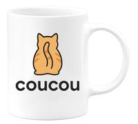 quotedazur - Mug Humour Coucou. Idéal Cadeau Avec Tasse Originale Et Design Charmant