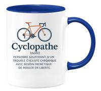 quotedazur - Mug Humour Cyclopathe (Nom) Personne Souffrant D'un Trouble Cycliste Chronique Avec Besoin Frénétique De Rouler En Liberté Cadeau Parfait Pour Cyclistes Passionnés Tasse Unique