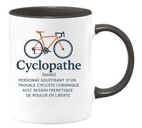 quotedazur - Mug Humour Cyclopathe (nom) Personne Souffrant D'un Trouble Cycliste Chronique Avec Besoin Frénétique De Rouler En Liberté - Cadeau Parfait Pour Cyclistes Passionnés Avec Tasse Unique