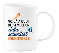 quotedazur - Mug Humour Découvrez Le Mug Parfait Pour Un Data Scientist Incroyable Et Passionné - Cadeau Original Pour Data Scientist, Tasse Unique Et Stylée À Offrir
