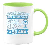 quotedazur - Mug Humour Désolé, J'ai Pas Choisi D'être Aussi Sexy À 56 Ans, Cadeau Parfait Tasse Originale Pour Femme De Unique Et