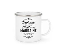 quotedazur - Mug Humour Diplôme Certifiée Meilleure Marraine ...De La Galaxie Et Au Delà. Idéal Cadeau Originale Tasse Reconnaissance