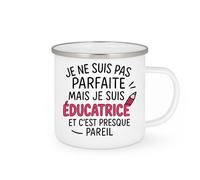 quotedazur - Mug Humour Éducatrice Imparfaite Mais Passionnée, Cadeau Parfait Pour Elle Idée Tasse Et Engagée