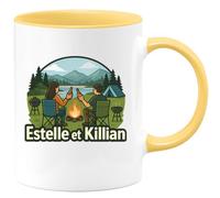 quotedazur - Mug Humour Estelle Et Killian, Couple Unis En Toute Simplicité Cadeau Personnalisé Pour Avec Tasse Unique Originale
