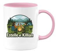 quotedazur - Mug Humour Estelle Et Killian, Couple Unis En Toute Simplicité Cadeau Personnalisé Pour Avec Tasse Unique Originale