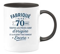 quotedazur - Mug Humour Fabriqué Il Y A 70 Ans Toutes Les Pieces Sont D'origine Et La Plupart Fonctionnent Encore Cadeau Vintage Tasse Authentique Pour Amateurs