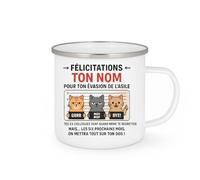 quotedazur - Mug Humour Félicitations Pour Ton Évasion De L'asile Tes Ex-collègues - Idée Cadeau Humoristique Tasse Pour Collègues Original