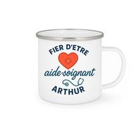 quotedazur - Mug Humour Fier D'être Aide-soignant Arthur Prénom Personnalisé Cadeau Original Tasse Unique