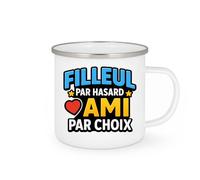 quotedazur - Mug Humour Filleul Par Hasard, Ami Choix Message D'affection Unique Idée Cadeau Originale Tasse Personnalisée Pour Et Amie Proche