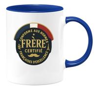quotedazur - Mug Humour Frère certifié conforme aux normes françaises d'excellence - Cadeau Frère Homme