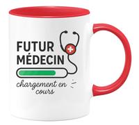 quotedazur - Mug Humour Futur Médecin En Formation - Chargement En Cours - Idéal Cadeau Originale Tasse Pour Futurs Professionnels De La Santé