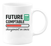 quotedazur - Mug Humour Future Comptable En Devenir - Chargement En Cours - Idée Cadeau Originale Tasse Comptable Pour Future Professionnelle