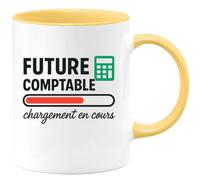 quotedazur - Mug Humour Future Comptable En Devenir - Chargement En Cours - Idée Cadeau Originale Tasse Comptable Pour Future Professionnelle