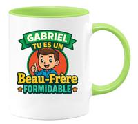 quotedazur - Mug Humour Gabriel, Tu Es Un Beau-Frère Formidable, Cadeau À Chérir Parfait Pour Plaisir Avec Une Tasse Unique Et Élégante