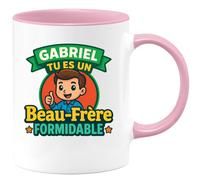 quotedazur - Mug Humour Gabriel, Tu Es Un Beau-Frère Formidable, Cadeau À Chérir Parfait Pour Plaisir Avec Une Tasse Unique Et Élégante