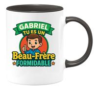 quotedazur - Mug Humour Gabriel, Tu Es Un Beau-Frère Formidable, Cadeau À Chérir Parfait Pour Plaisir Avec Une Tasse Unique Et Élégante