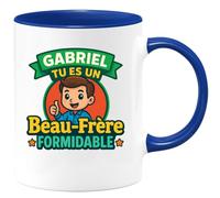 quotedazur - Mug Humour Gabriel, Tu Es Un Beau-Frère Formidable, Un Cadeau À Chérir - Cadeau Parfait Pour Plaisir Avec Une Tasse Unique Et Élégante
