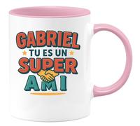 quotedazur - Mug Humour Gabriel, Tu Es Un Super Ami - Mug Cadeau Exclusif - Idée Cadeau Originale Tasse Personnalisée Pour Ami Spécial