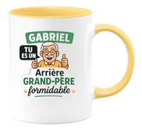 quotedazur - Mug Humour Gabriel, Un Arrière-Grand-Père Formidable À Célébrer Avec Amour Idée Cadeau Unique Tasse Personnalisée Pour Grandes Occasions