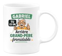 quotedazur - Mug Humour Gabriel, Un Arrière-Grand-Père Formidable À Célébrer Avec Amour Idée Cadeau Unique Tasse Personnalisée Pour Grandes Occasions