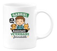 quotedazur - Mug Humour Gabriel, Un Assistant Vétérinaire Formidable À Célébrer Avec Fierté Cadeau Parfait Pour Tasse Unique Et Originale