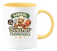 quotedazur - Mug Humour Gabriel, Un Boucher Formidable À Célébrer Avec Fierté Cadeau Unique Pour Tasse Personnalisée Originale