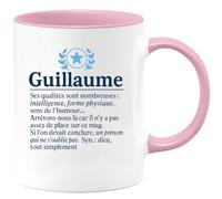 quotedazur - Mug Humour Guillaume Intelligence, Forme Physique, Un Prénom Inoubliable, Synonyme De Dieu. Idée Cadeau Originale Tasse Personnalisée Pour Homme Unique