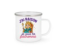 quotedazur - Mug Humour J’Ai Raison Je Suis Ta Patronne Tasse Cadeau Anniversaire Noël